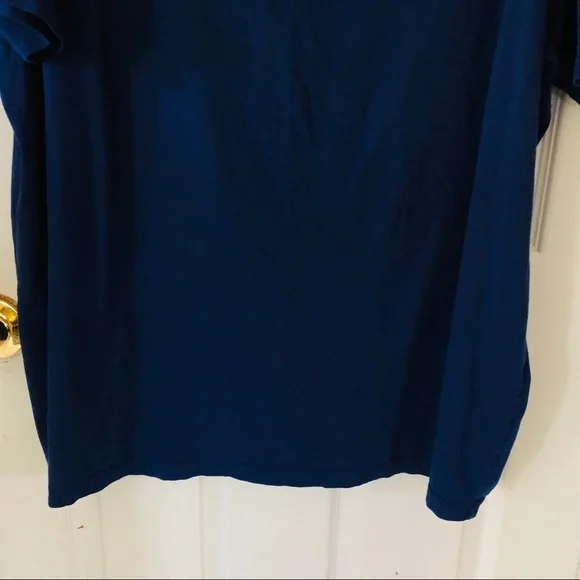 ROUND TREE & YORKE soft washed blue cotton pocket front men’s shirt size 2XB - Picture 4 of 5